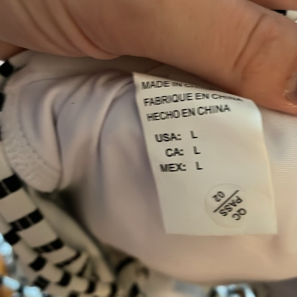 Striped Swim Suit with Floral High Waisted Bottoms - Picture 7 of 7